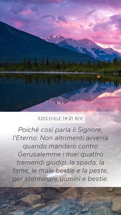 Ezechiele 14:21 RIV Bible Verse Image