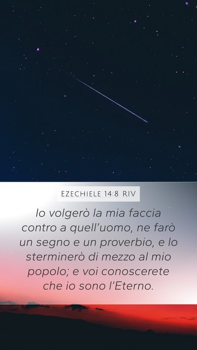 Ezechiele 14:8 RIV Bible Verse Image