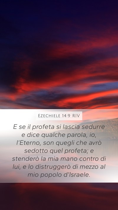 Ezechiele 14:9 RIV Bible Verse Image