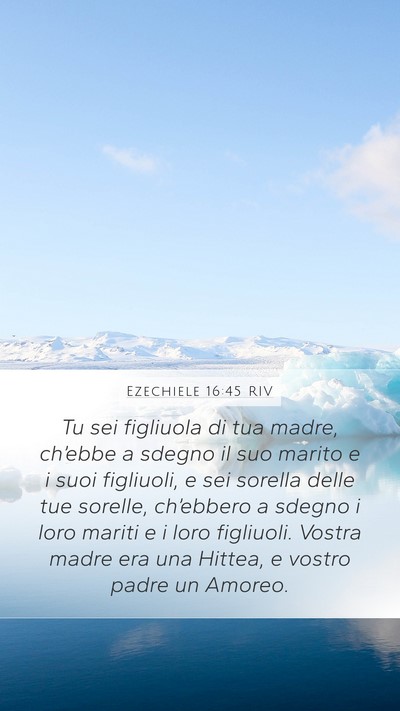 Ezechiele 16:45 RIV Bible Verse Image