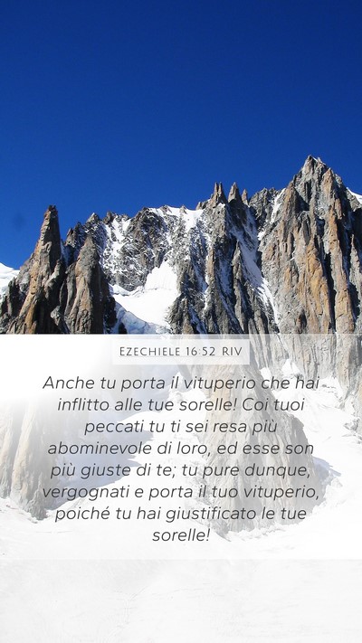 Ezechiele 16:52 RIV Bible Verse Image