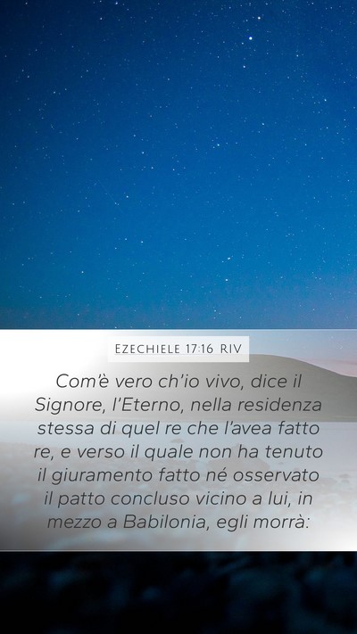 Ezechiele 17:16 RIV Bible Verse Image