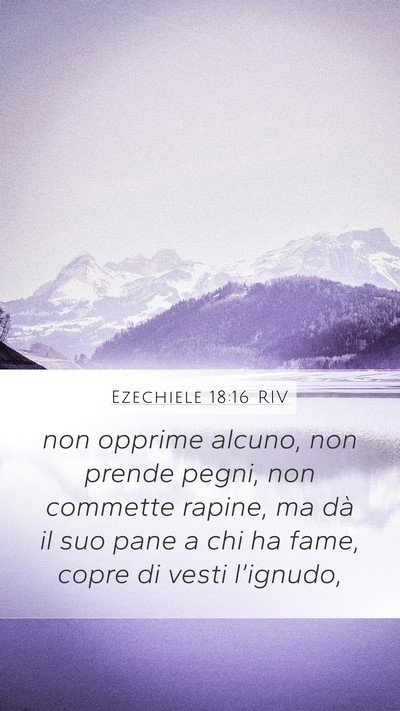Ezechiele 18:16 RIV Bible Verse Image