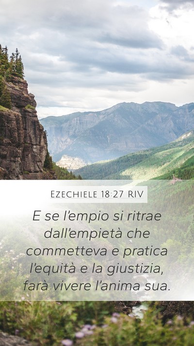 Ezechiele 18:27 RIV Bible Verse Image