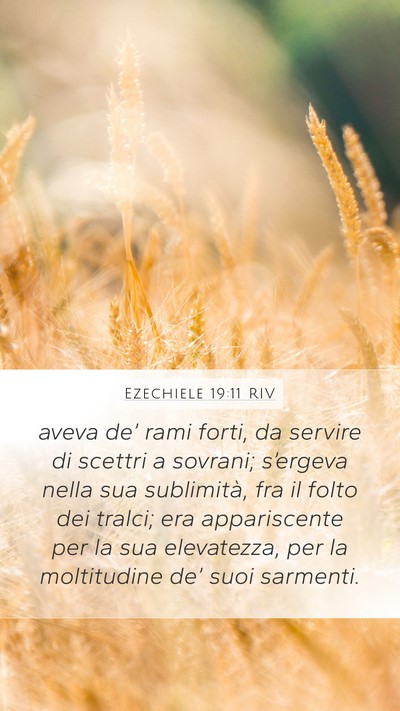 Ezechiele 19:11 RIV Bible Verse Image