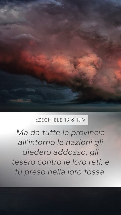 Ezechiele 19:8 RIV Bible Verse Image