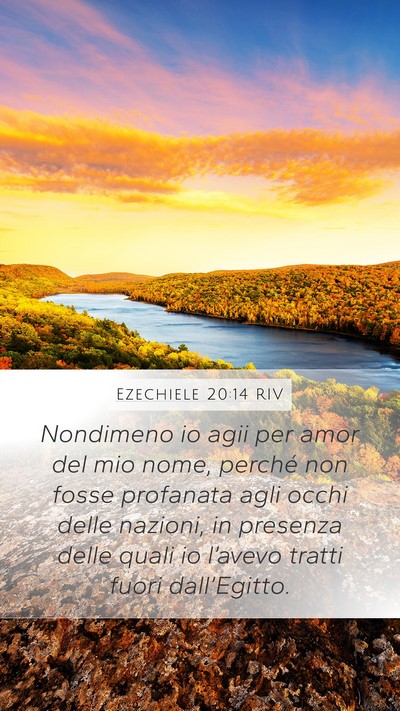 Ezechiele 20:14 RIV Bible Verse Image