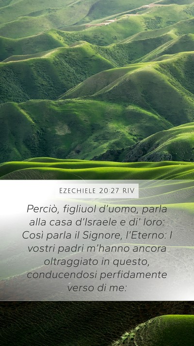 Ezechiele 20:27 RIV Bible Verse Image