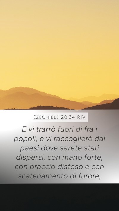 Ezechiele 20:34 RIV Bible Verse Image