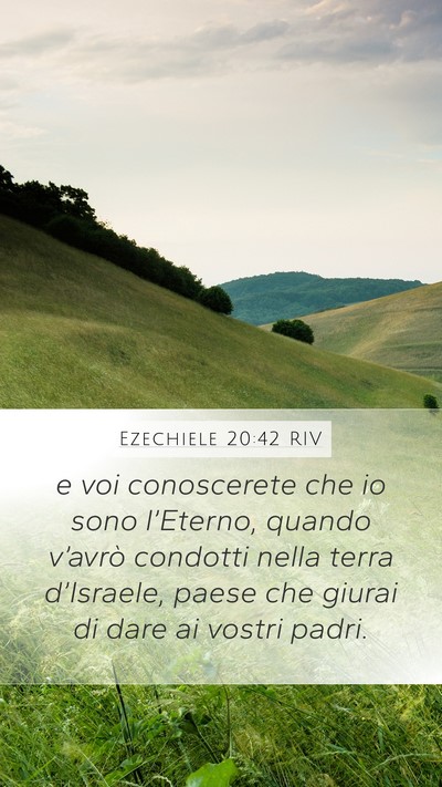 Ezechiele 20:42 RIV Bible Verse Image