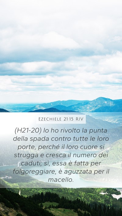 Ezechiele 21:15 RIV Bible Verse Image