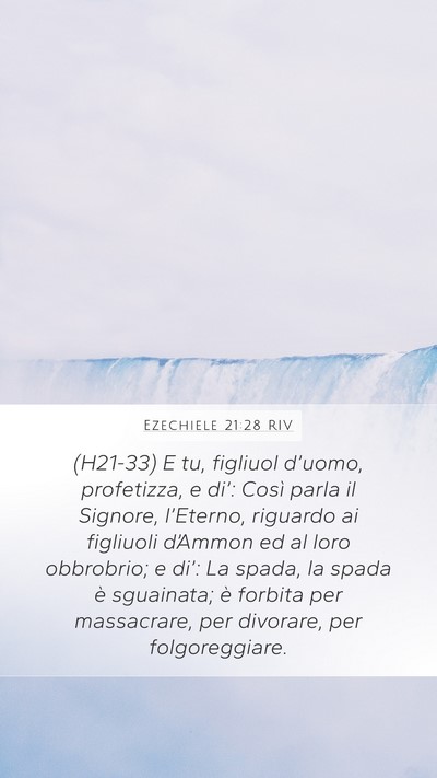 Ezechiele 21:28 RIV Bible Verse Image