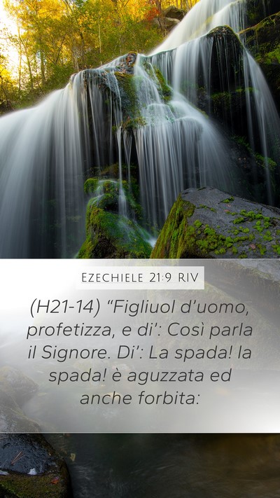 Ezechiele 21:9 RIV Bible Verse Image