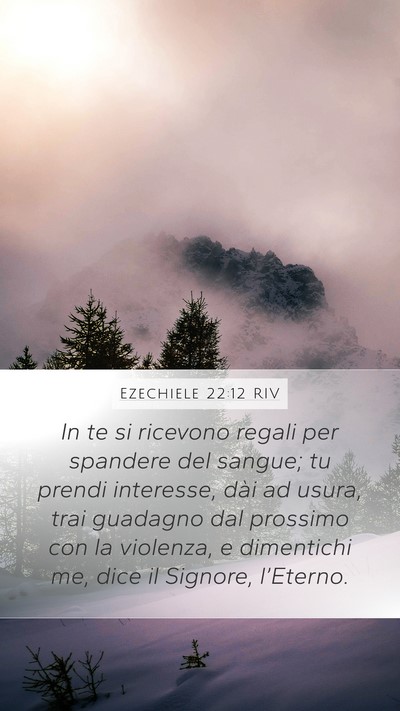 Ezechiele 22:12 RIV Bible Verse Image