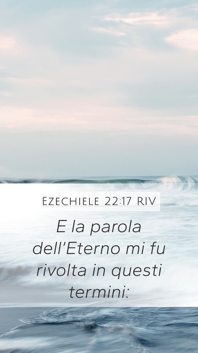 Ezechiele 22:17 RIV Bible Verse Image