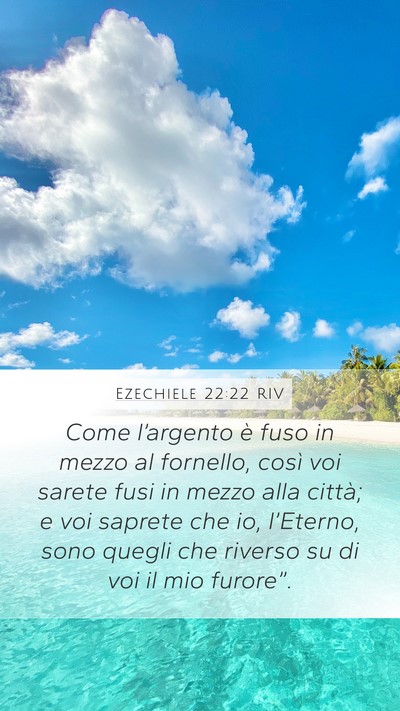 Ezechiele 22:22 RIV Bible Verse Image