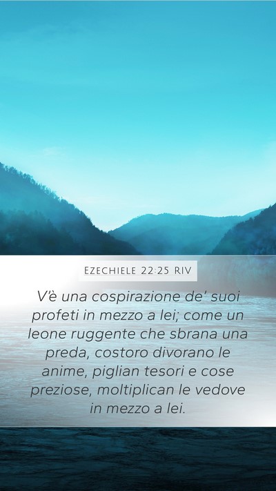 Ezechiele 22:25 RIV Bible Verse Image