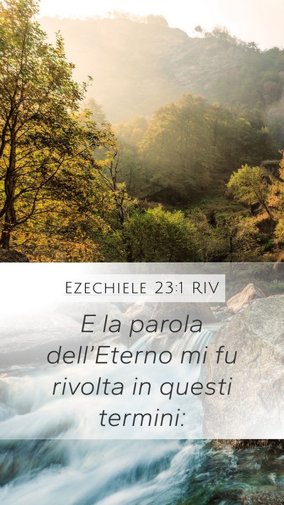 Ezechiele 23:1 RIV Bible Verse Image