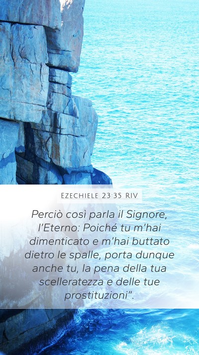 Ezechiele 23:35 RIV Bible Verse Image