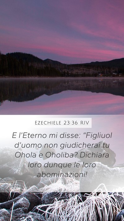 Ezechiele 23:36 RIV Bible Verse Image