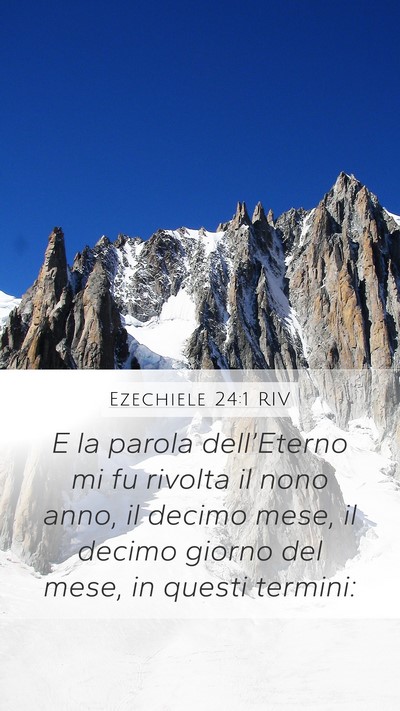 Ezechiele 24:1 RIV Bible Verse Image