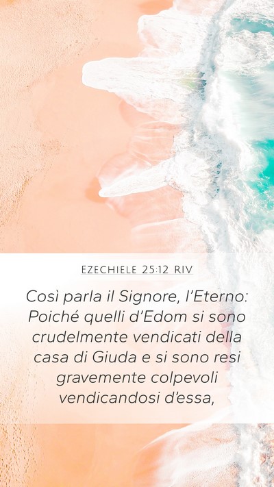 Ezechiele 25:12 RIV Bible Verse Image