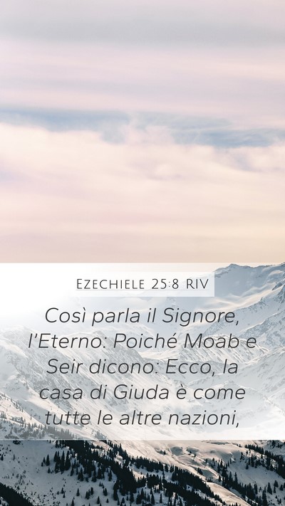Ezechiele 25:8 RIV Bible Verse Image
