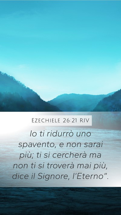 Ezechiele 26:21 RIV Bible Verse Image