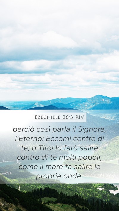 Ezechiele 26:3 RIV Bible Verse Image
