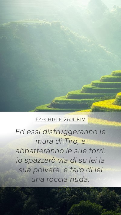 Ezechiele 26:4 RIV Bible Verse Image