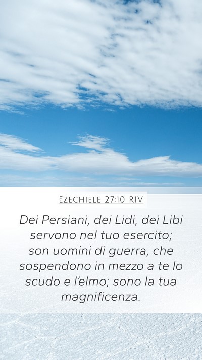 Ezechiele 27:10 RIV Bible Verse Image