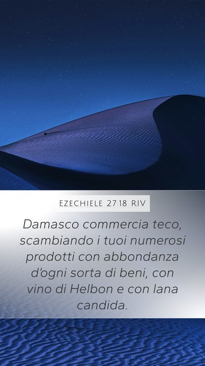 Ezechiele 27:18 RIV Bible Verse Image
