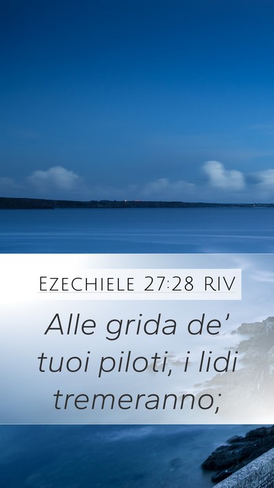 Ezechiele 27:28 RIV Bible Verse Image
