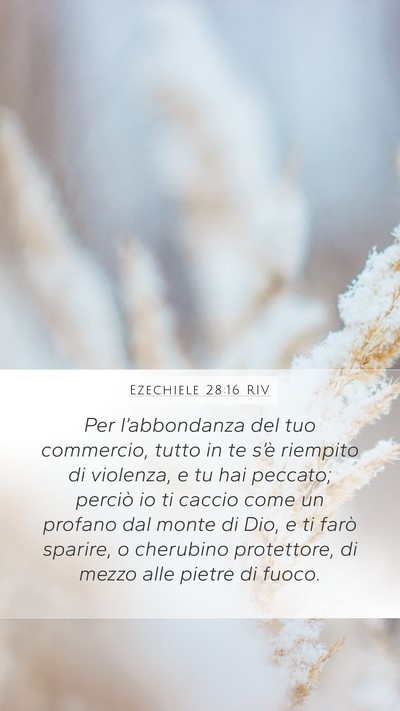 Ezechiele 28:16 RIV Bible Verse Image