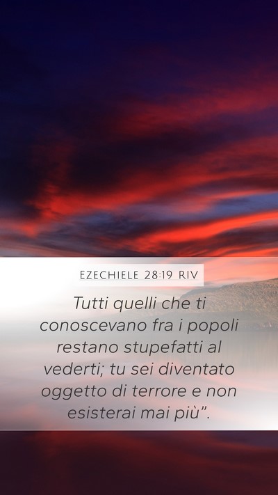 Ezechiele 28:19 RIV Bible Verse Image