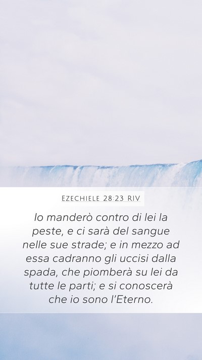 Ezechiele 28:23 RIV Bible Verse Image