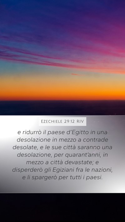 Ezechiele 29:12 RIV Bible Verse Image