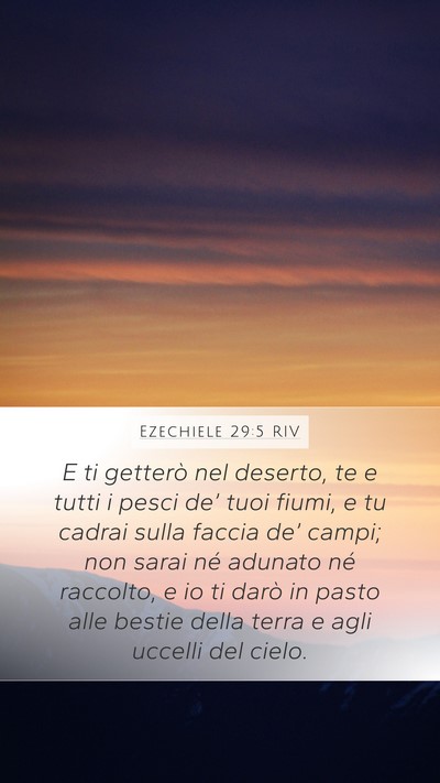 Ezechiele 29:5 RIV Bible Verse Image