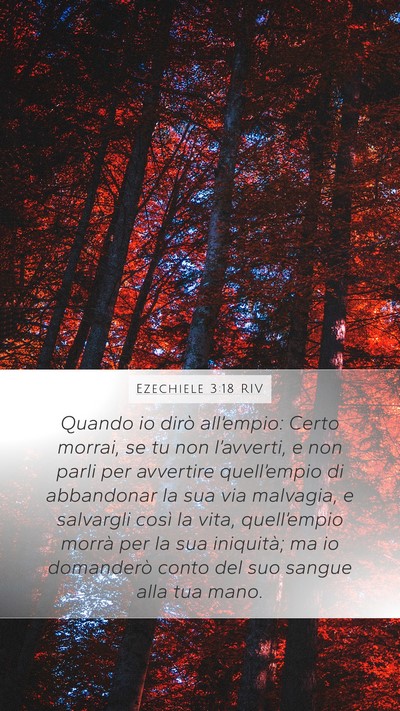 Ezechiele 3:18 RIV Bible Verse Image