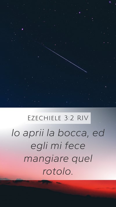Ezechiele 3:2 RIV Bible Verse Image