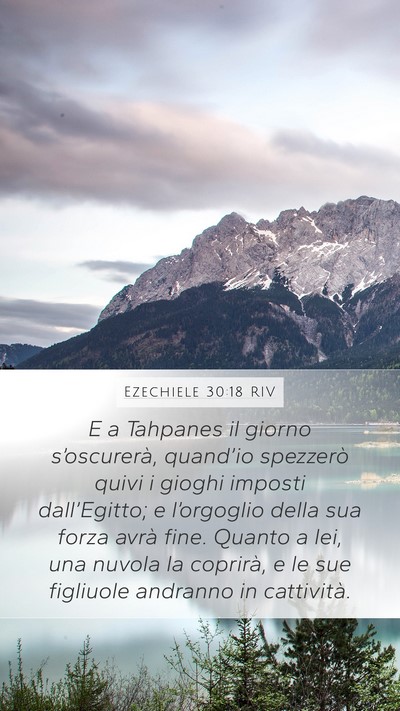 Ezechiele 30:18 RIV Bible Verse Image