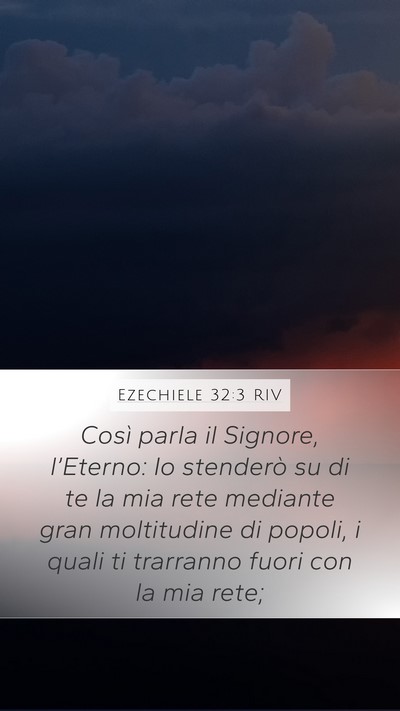 Ezechiele 32:3 RIV Bible Verse Image