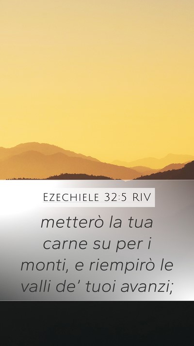 Ezechiele 32:5 RIV Bible Verse Image