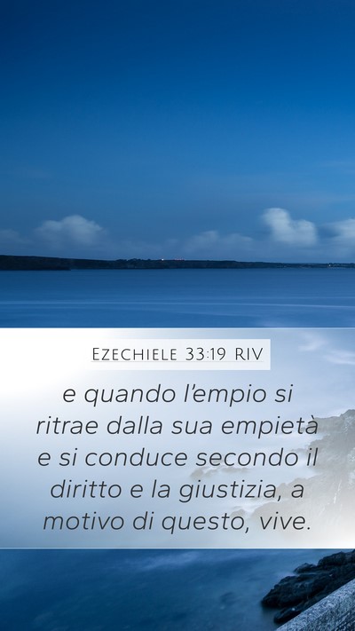 Ezechiele 33:19 RIV Bible Verse Image