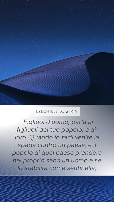 Ezechiele 33:2 RIV Bible Verse Image
