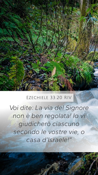 Ezechiele 33:20 RIV Bible Verse Image