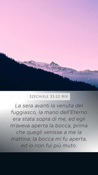 Ezechiele 33:22 RIV Bible Verse Image