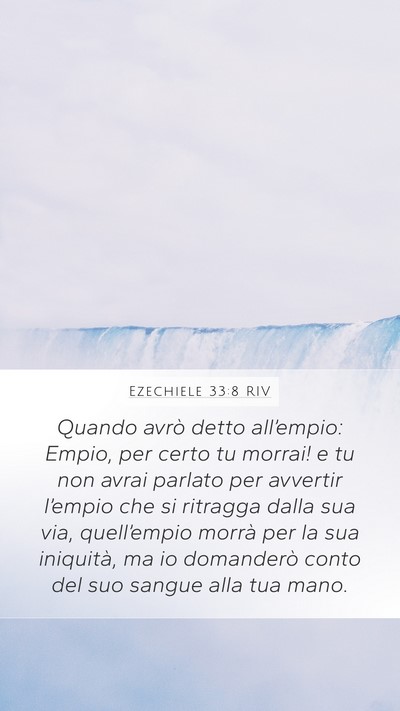 Ezechiele 33:8 RIV Bible Verse Image