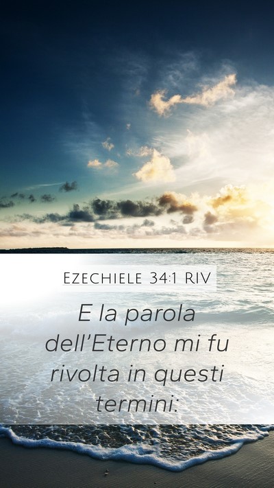 Ezechiele 34:1 RIV Bible Verse Image