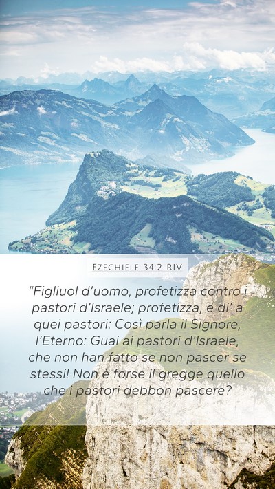 Ezechiele 34:2 RIV Bible Verse Image